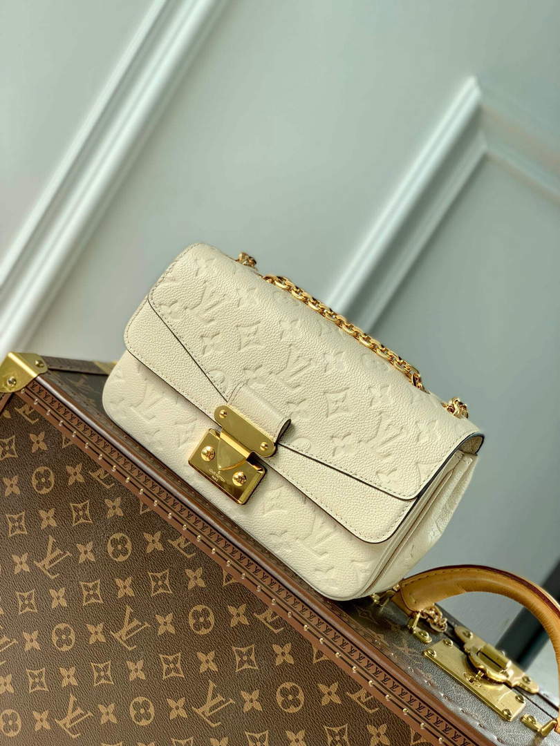 LV M46201 Louis Vuitton Marceau Chain Bag Cream Beige - Default Title - View 1