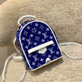 LV M46207 Louis Vuitton palm springs mini Bag Blue - Default Title - View 1