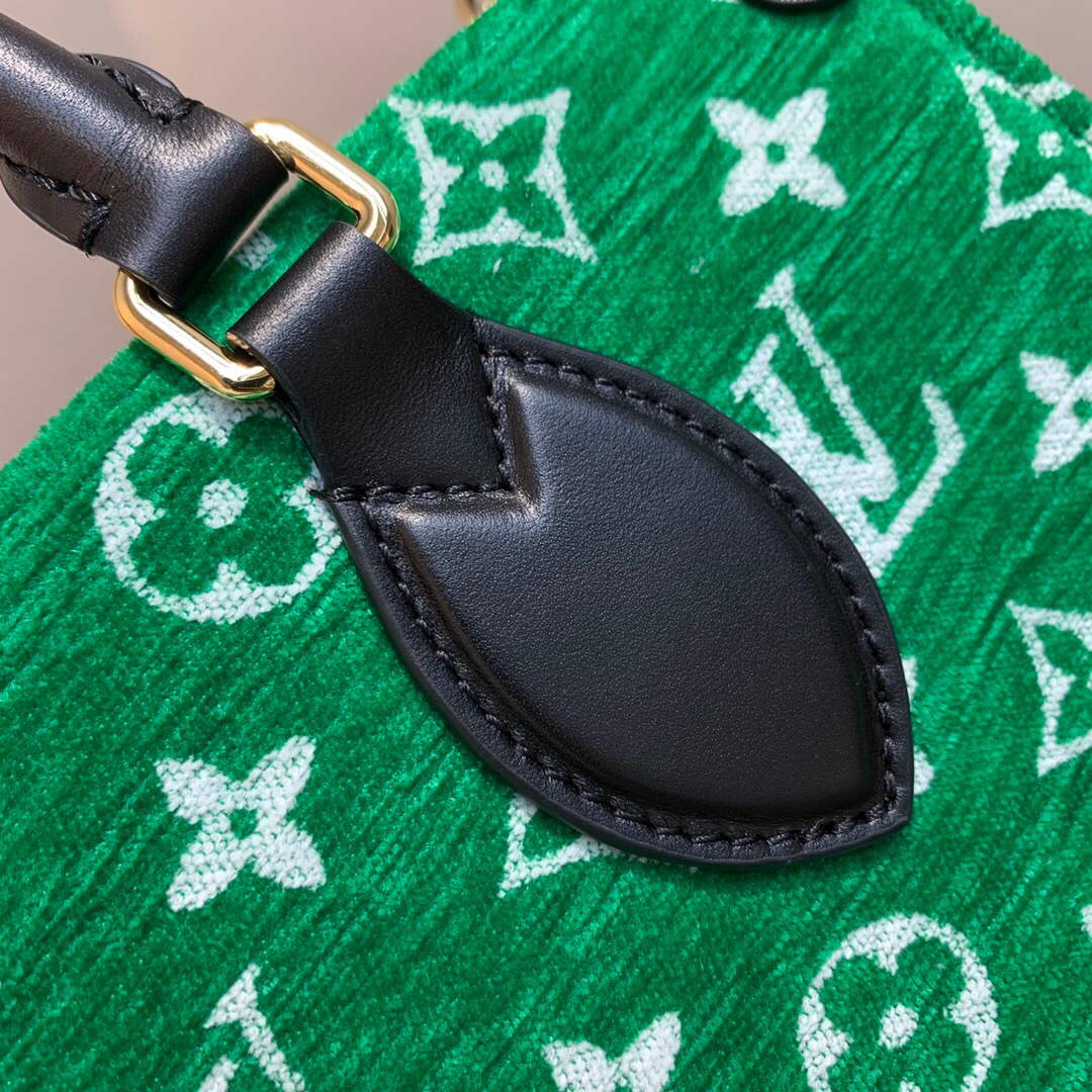LV M46216 Louis Vuitton Onthego PM Tote Bag Green - Default Title - View 5