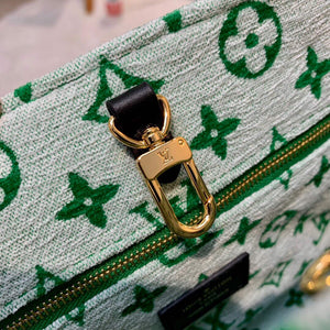 LV M46216 Louis Vuitton Onthego PM Tote Bag Green - Default Title - View 6