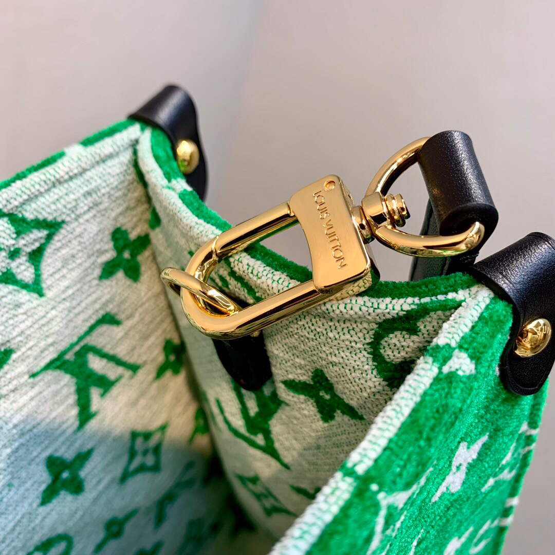 LV M46216 Louis Vuitton Onthego PM Tote Bag Green - Default Title - View 7