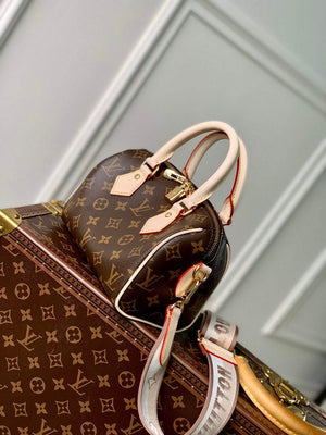LV M46222 Louis Vuitton Speedy Bandouliere 20 Beige - Default Title - View 3