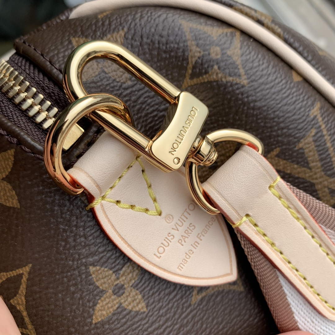 LV M46222 Louis Vuitton Speedy Bandouliere 20 Beige - Default Title - View 5