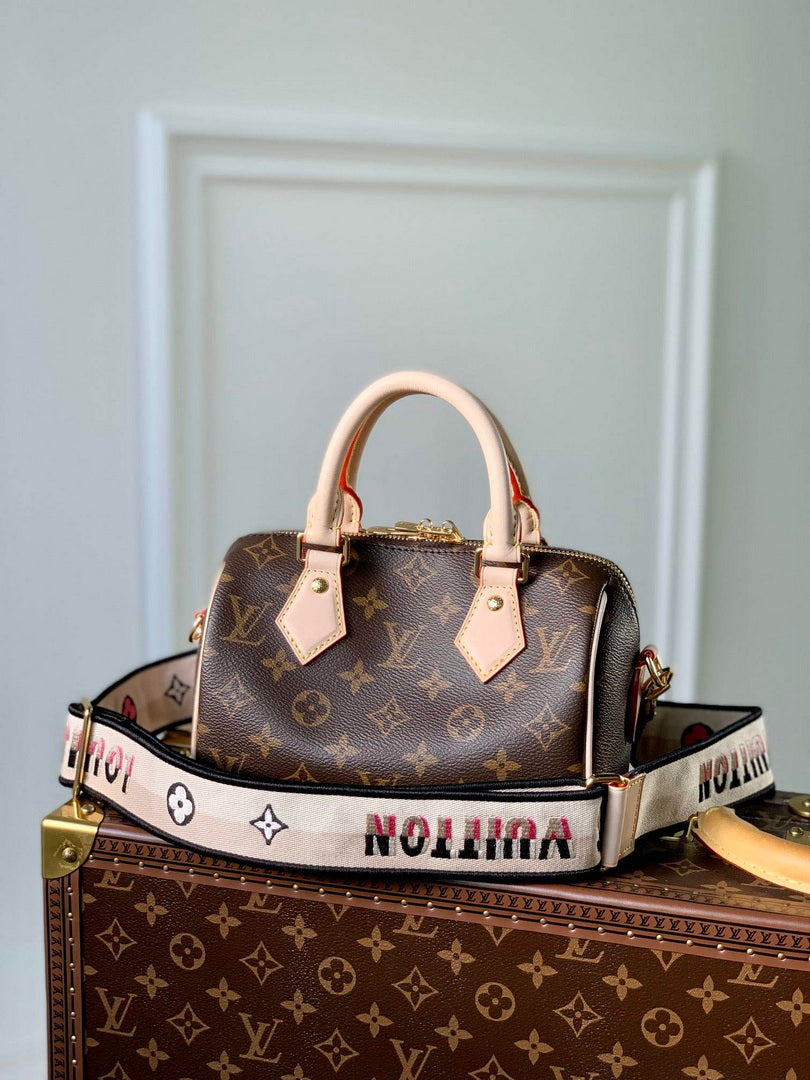 LV M46234 Louis Vuitton Speedy Bandouliere 20 Black
