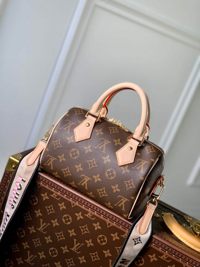 LV M46234 Louis Vuitton Speedy Bandouliere 20 Black