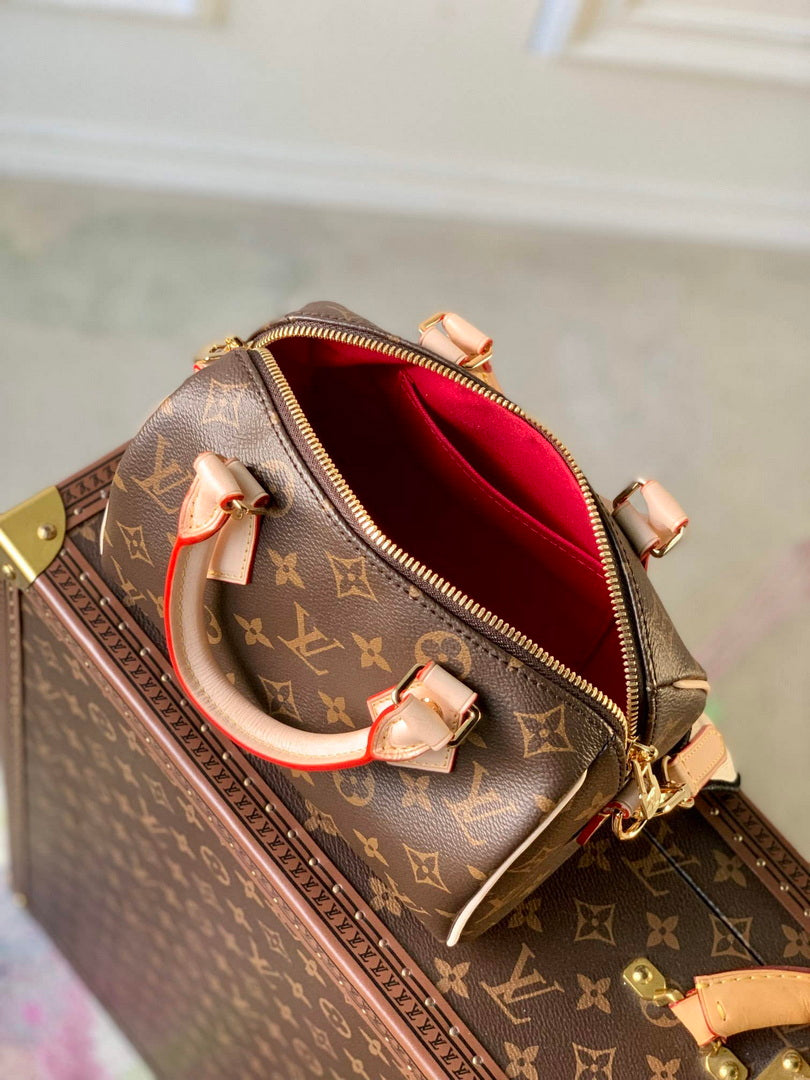 LV M46234 Louis Vuitton Speedy Bandouliere 20 Black