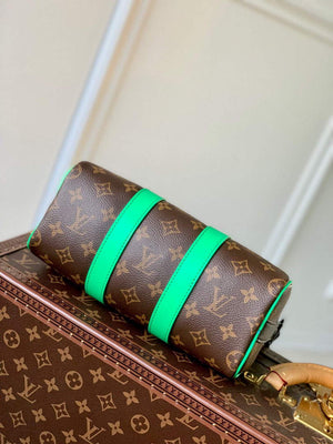 LV M46249 Louis Vuitton Keepall Bandouliere 25 Bag Green - Default Title - View 4