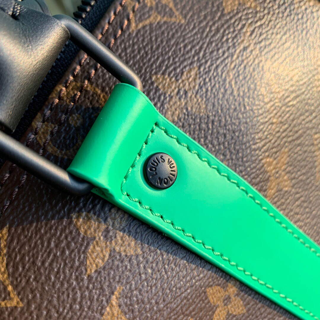 LV M46249 Louis Vuitton Keepall Bandouliere 25 Bag Green - Default Title - View 6