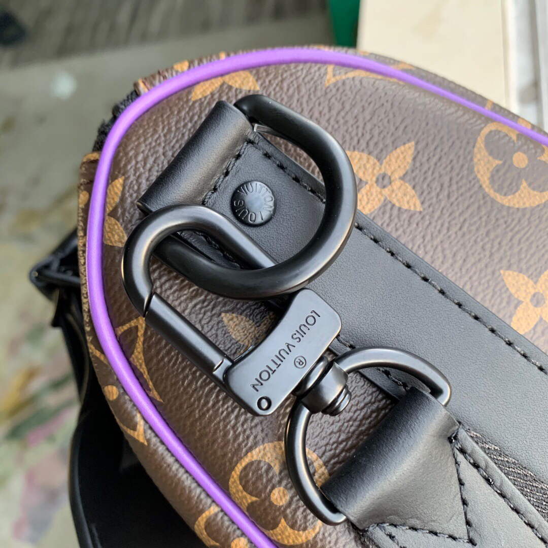 LV M46249 Louis Vuitton Keepall Bandouliere 25 Bag Purple - Default Title - View 7