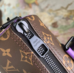 LV M46249 Louis Vuitton Keepall Bandouliere 25 Bag Purple - Default Title - View 8