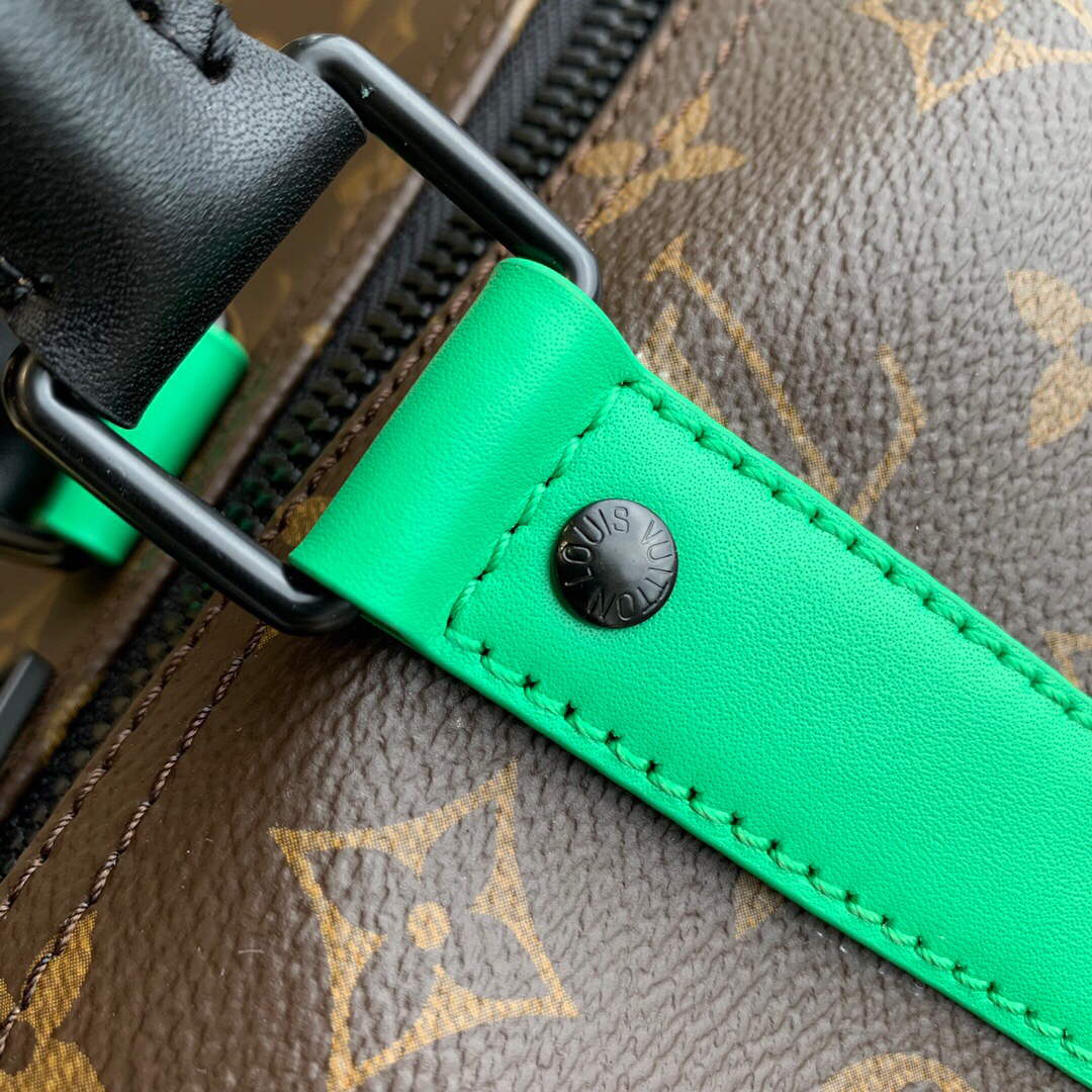 LV M46259 Louis Vuitton Keepall Bandouliere 50 Bag Minty Green - Default Title - View 8