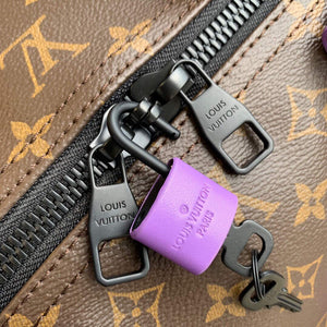 LV M46259 Louis Vuitton Keepall Bandouliere 50 Bag Purple - Default Title - View 5