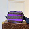 LV M46264 Louis Vuitton Handle Soft Trunk Bag Purple - Default Title - View 1