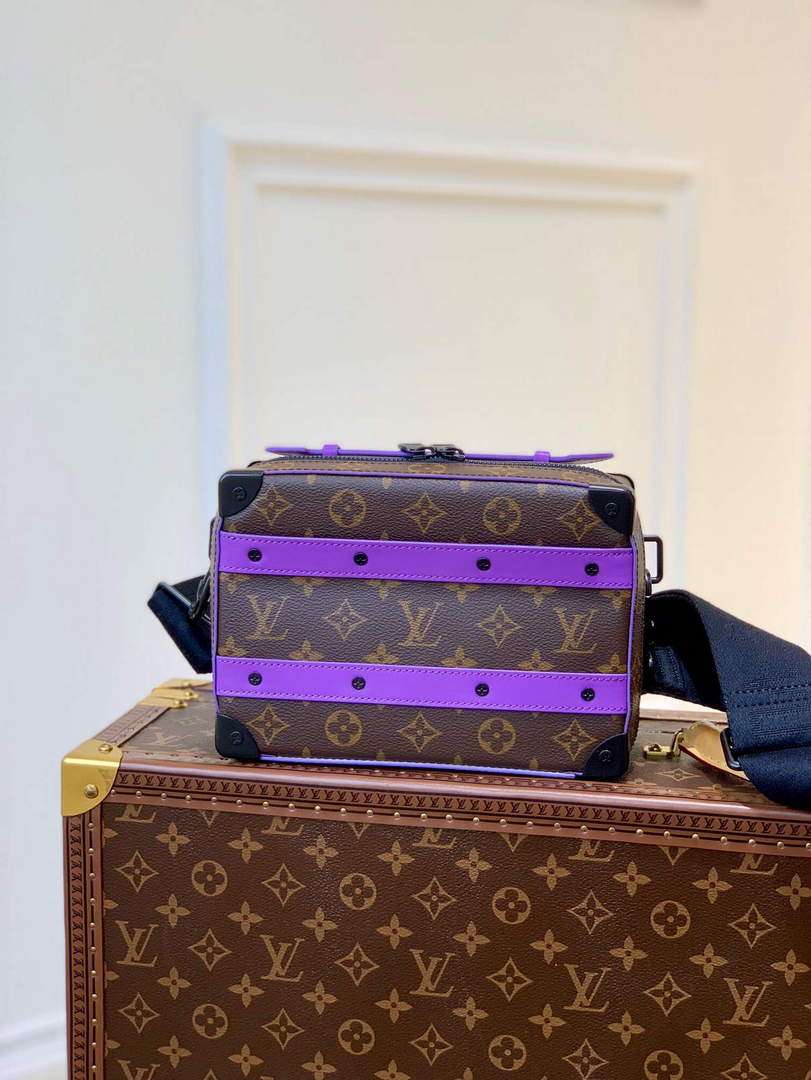 LV M46264 Louis Vuitton Handle Soft Trunk Bag Purple - Default Title - View 1