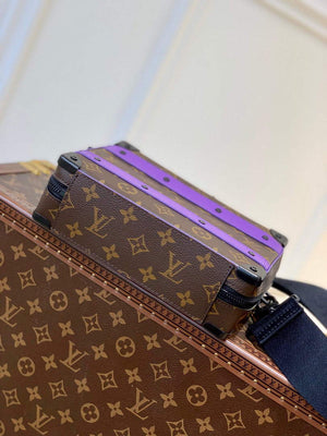LV M46264 Louis Vuitton Handle Soft Trunk Bag Purple - Default Title - View 4