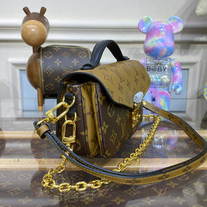 LV M46279 Louis Vuitton Pochette M¨¦tis East West Bag yellow flower - Default Title - View 2