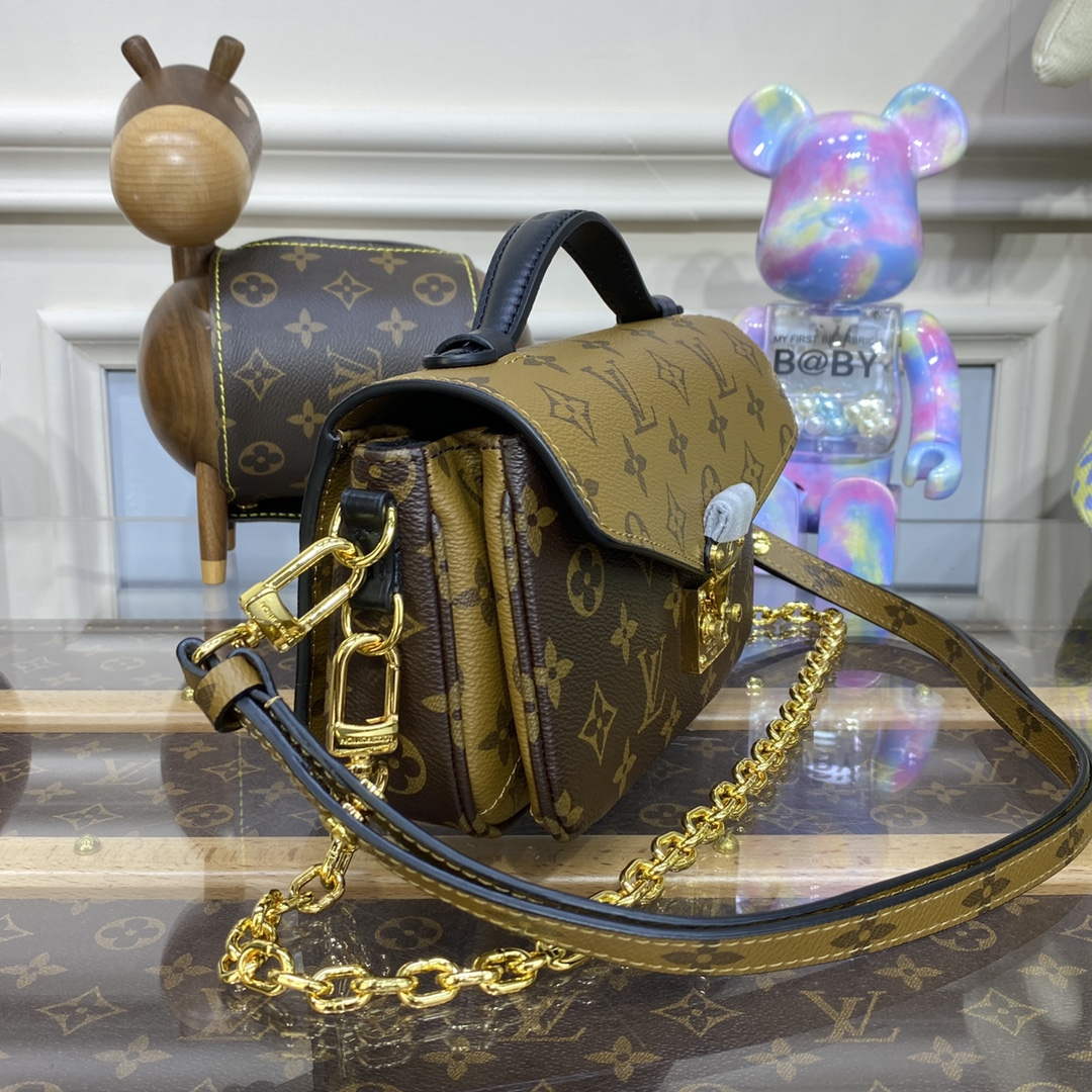 LV M46279 Louis Vuitton Pochette M¨¦tis East West Bag yellow flower