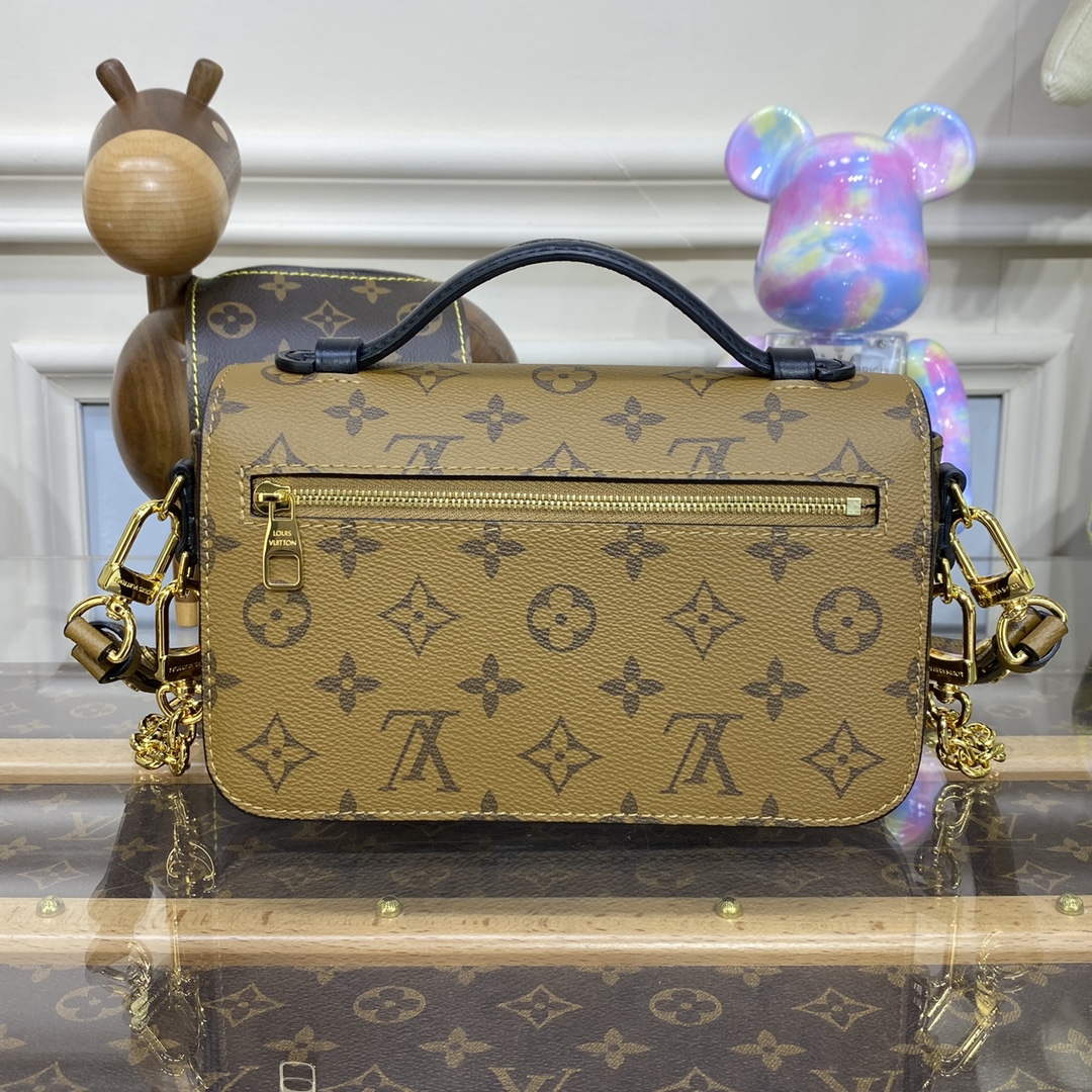 LV M46279 Louis Vuitton Pochette M¨¦tis East West Bag yellow flower - Default Title - View 3