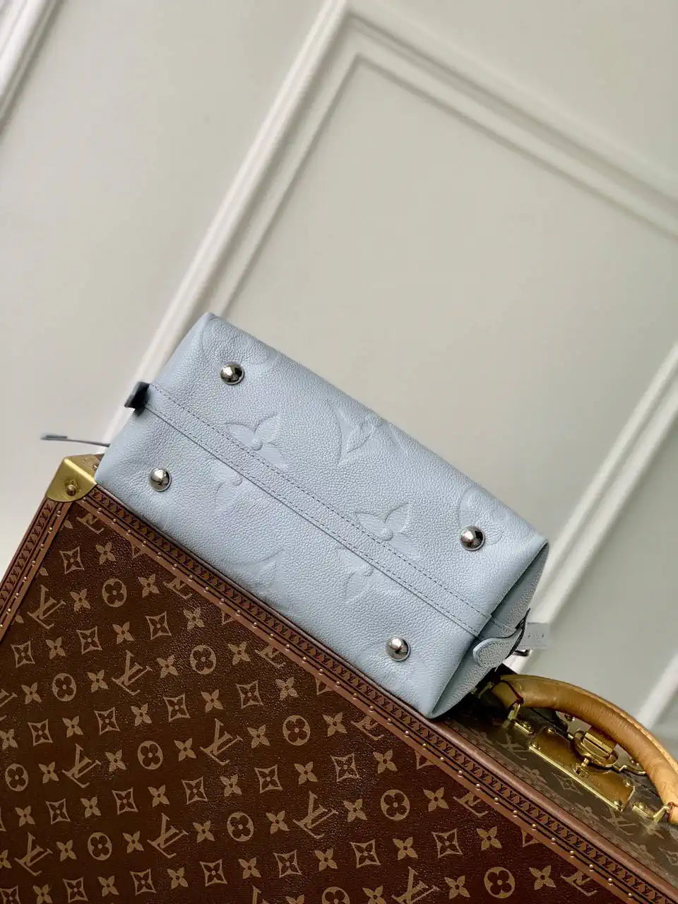 LV M46288 Louis Vuitton CarryAll PM City Bag Blue