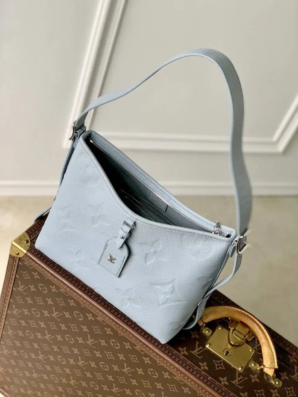LV M46288 Louis Vuitton CarryAll PM City Bag Blue
