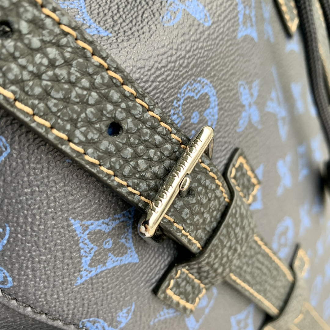 LV M46338 Louis Vuitton Christopher MM Backpack Blue - Default Title - View 5