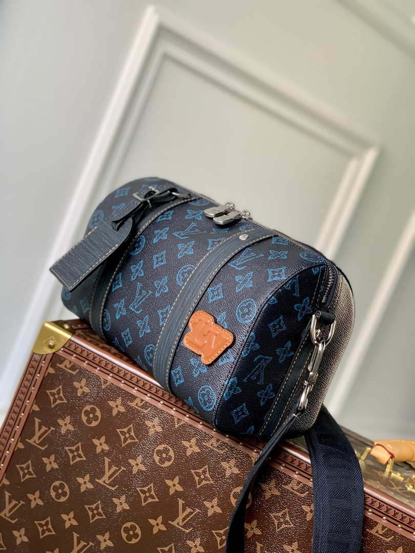 LV M46339 Louis Vuitton City Keepall Bag Blue - Default Title - View 3