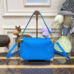 LV M46358 Louis Vuitton Side Trunk PM Bag Blue - Default Title - View 2