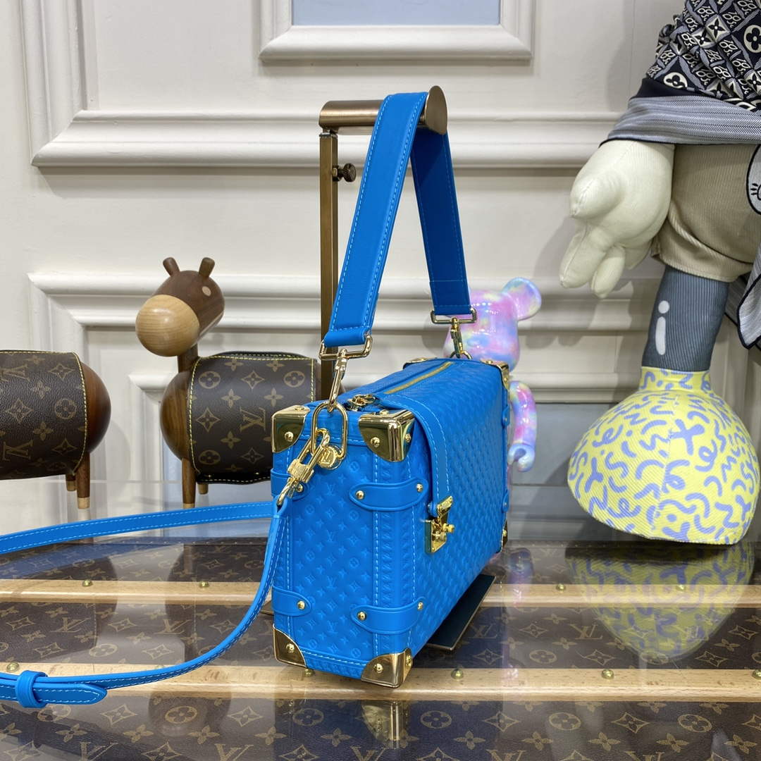 LV M46358 Louis Vuitton Side Trunk PM Bag Blue - Default Title - View 3