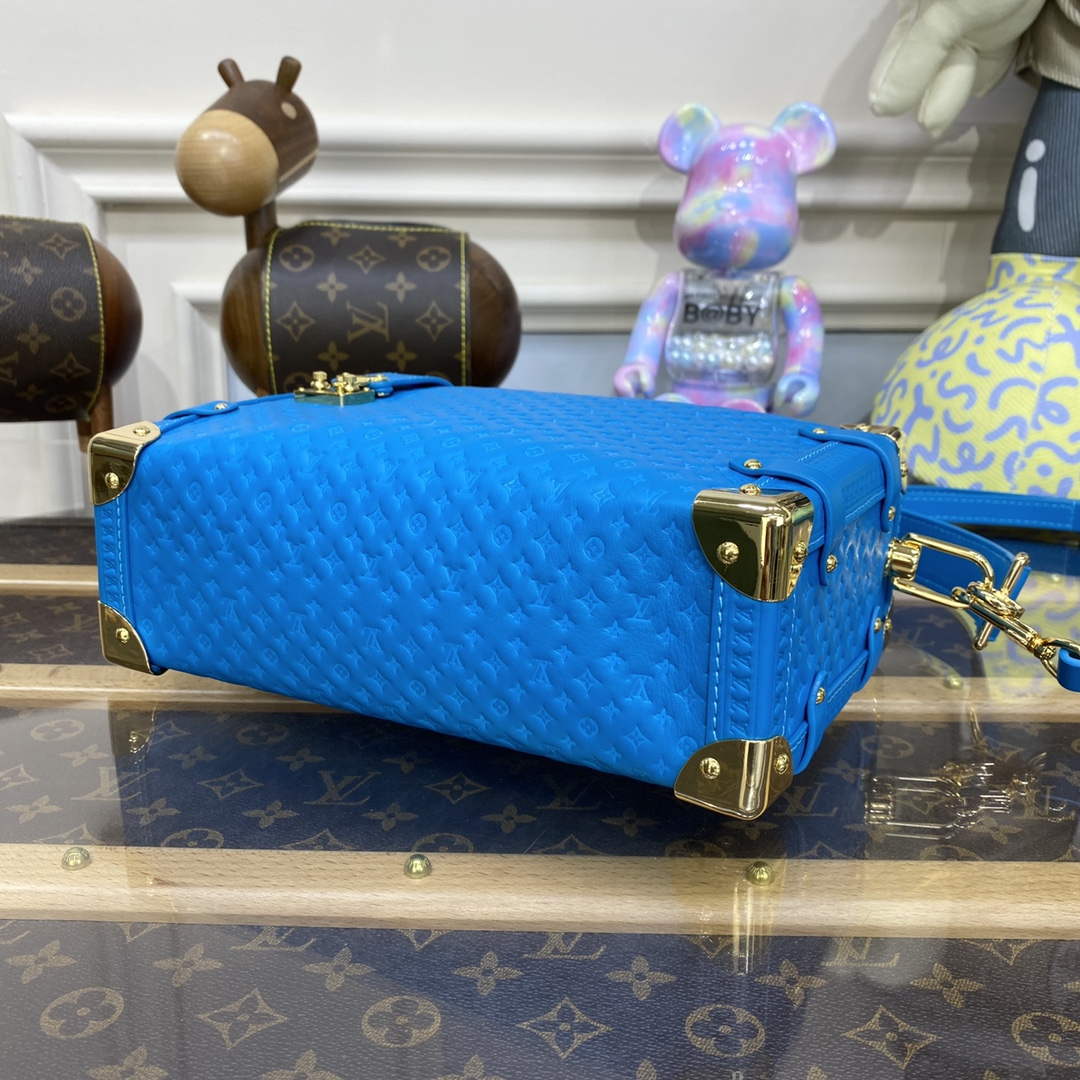 LV M46358 Louis Vuitton Side Trunk PM Bag Blue - Default Title - View 4