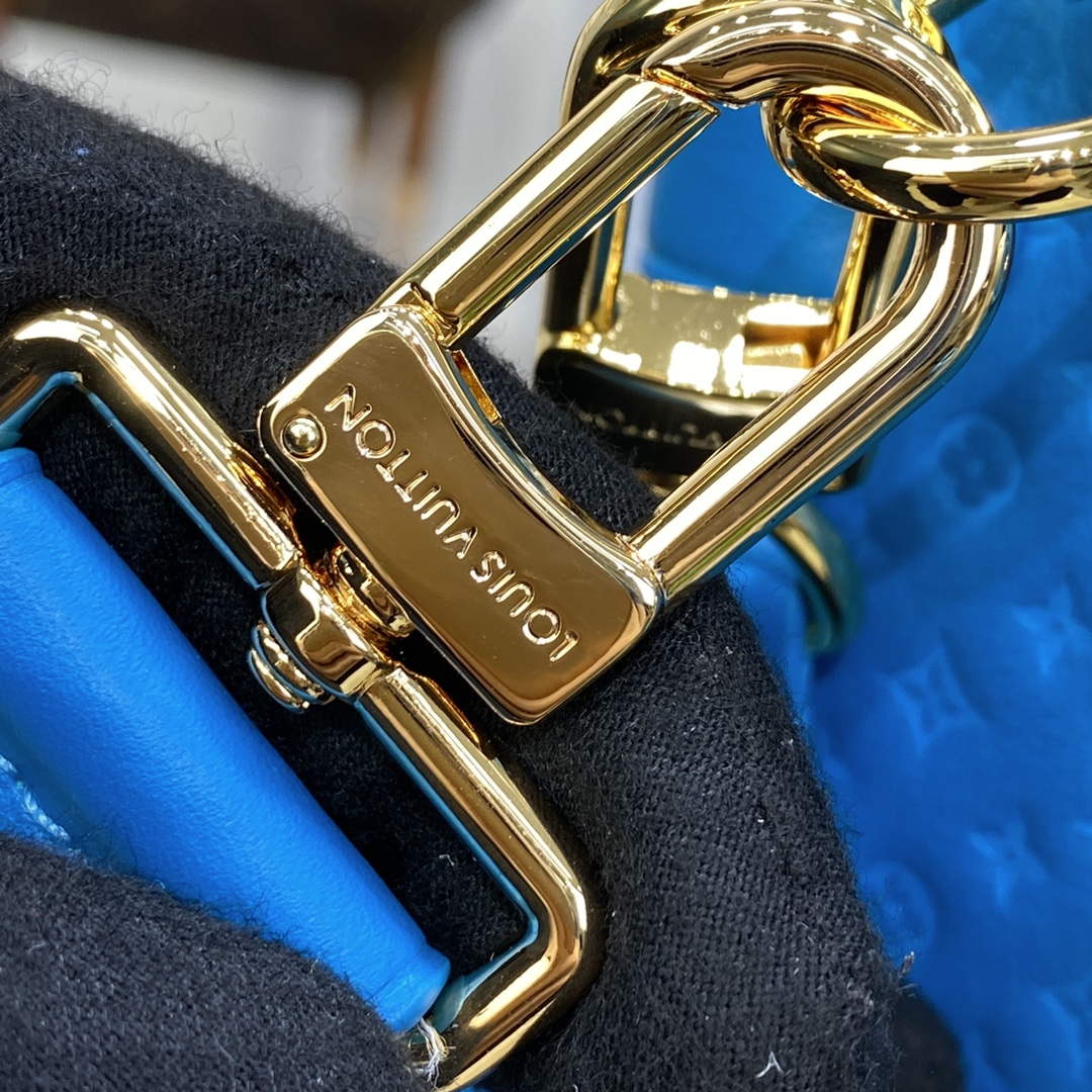 LV M46358 Louis Vuitton Side Trunk PM Bag Blue