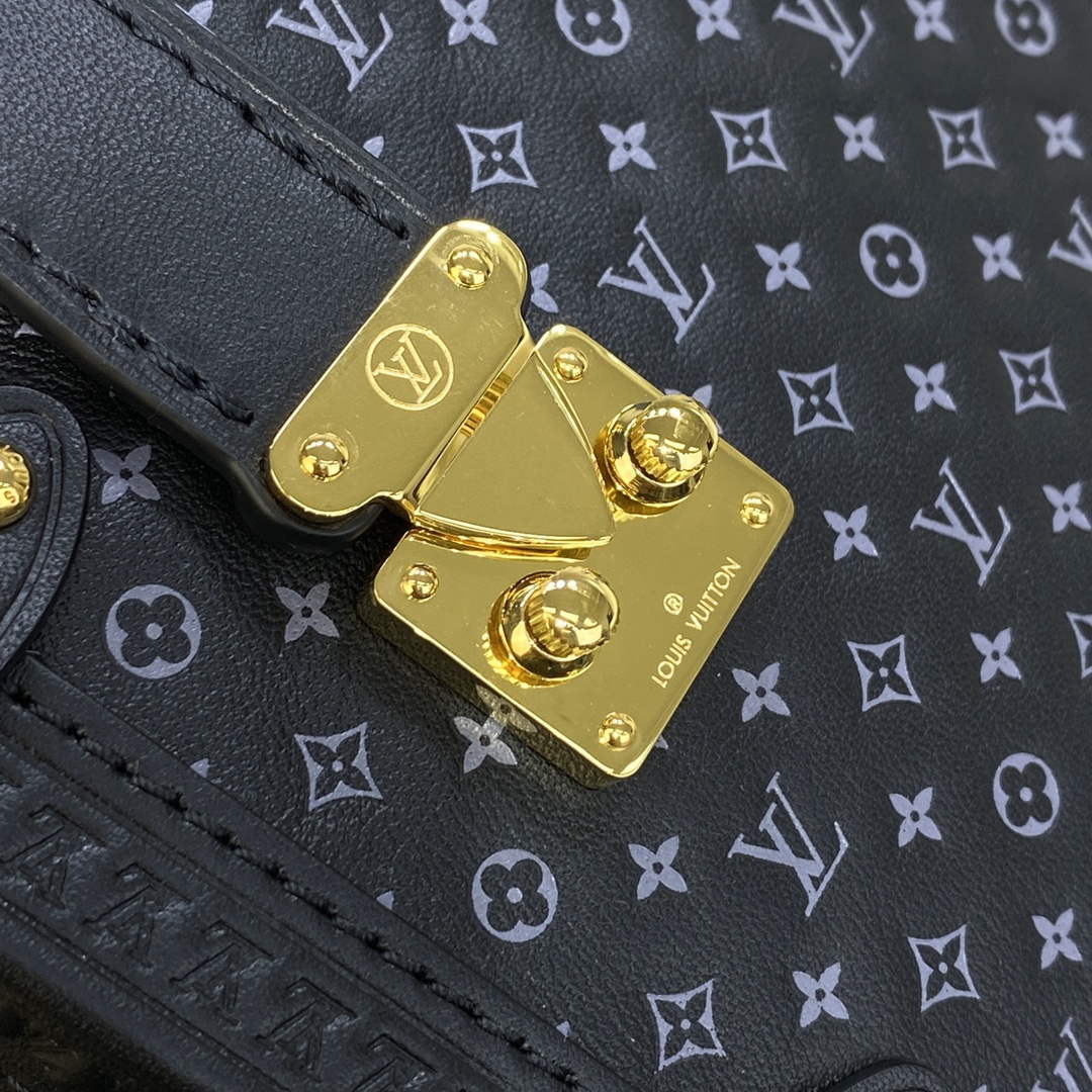 LV M46358 Louis Vuitton Side Trunk PM Bag M21709 Black
