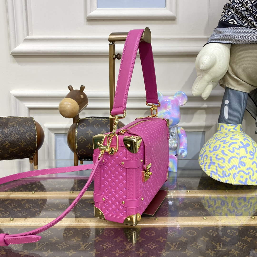 LV M46358 Louis Vuitton Side Trunk PM Bag M21709 Rose - Default Title - View 3