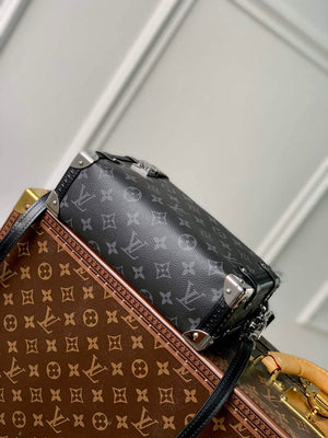 LV M46358 Louis Vuitton Side Trunk PM Handbag Black - Default Title - View 4