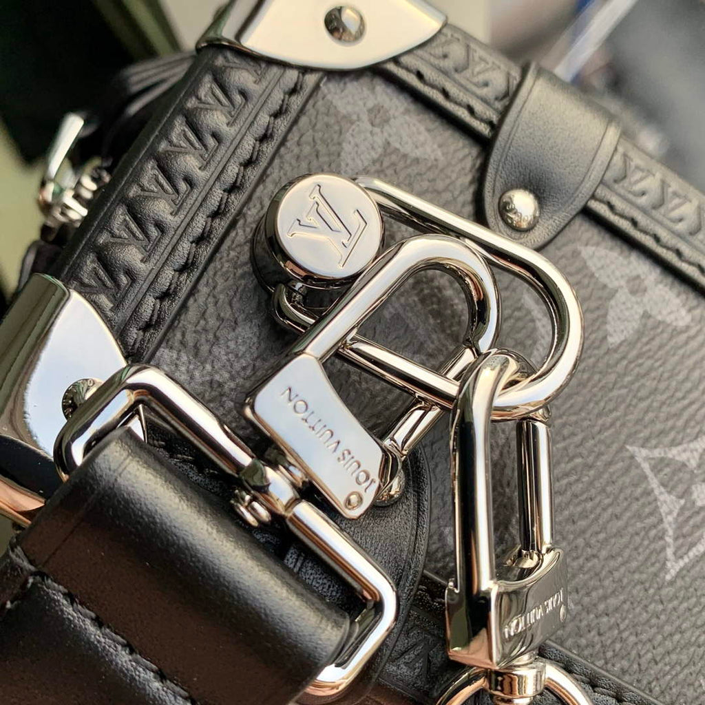 LV M46358 Louis Vuitton Side Trunk PM Handbag Black