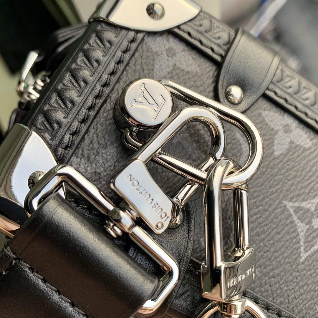 LV M46358 Louis Vuitton Side Trunk PM Handbag Black - Default Title - View 5