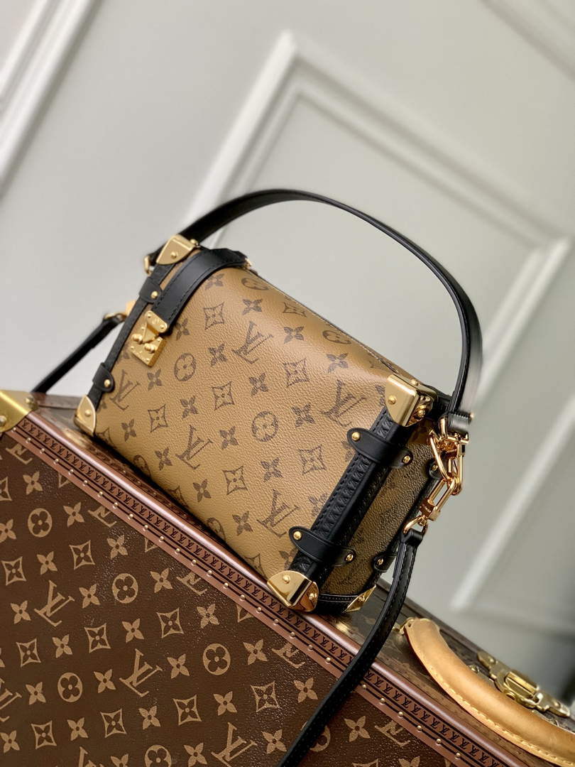 LV M46358 Louis Vuitton Side Trunk PM Handbag Yellow - Default Title - View 3