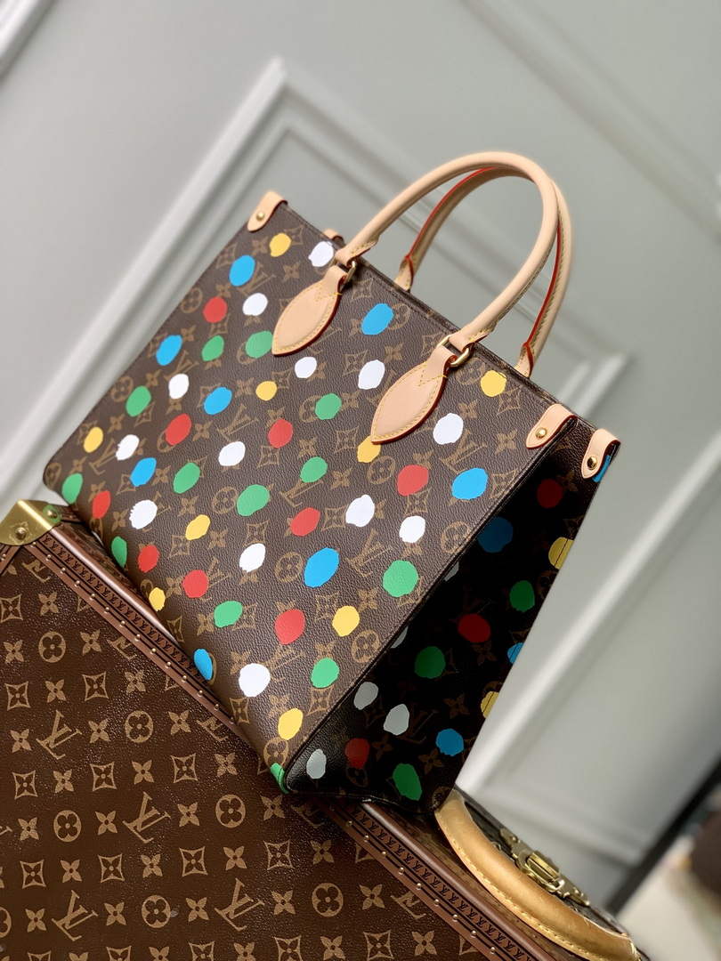 LV M46379 Louis Vuitton LV x YK Onthego MM Bag - Default Title - View 2