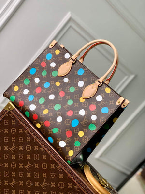 LV M46379 Louis Vuitton LV x YK Onthego MM Bag - Default Title - View 3
