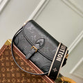 LV M46386 Louis Vuitton Diane Monogram Empreinte Leather Black - Default Title - View 1