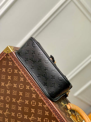 LV M46386 Louis Vuitton Diane Monogram Empreinte Leather Black - Default Title - View 4