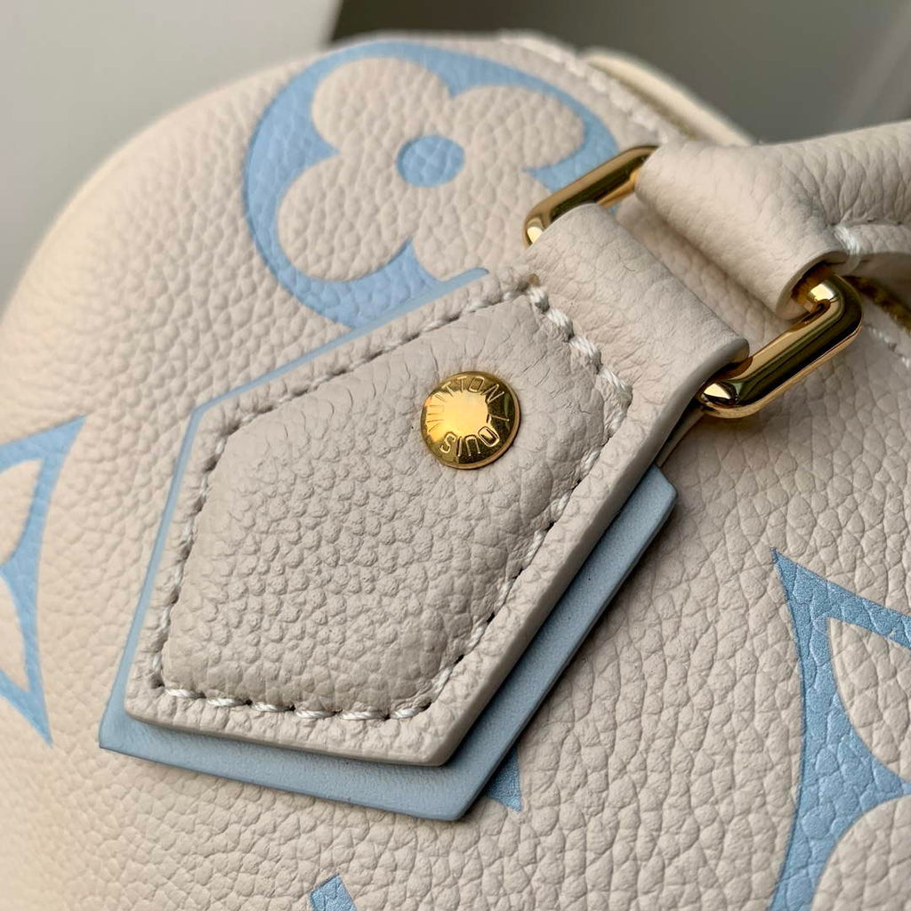 LV M46397 Louis Vuitton Speedy Bandouliere  20 Handbag Blue