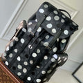 LV M46403 Louis Vuitton LV x YK  Christopher MM Backpack Monogram eclipse Black and Silver - Default Title - View 1