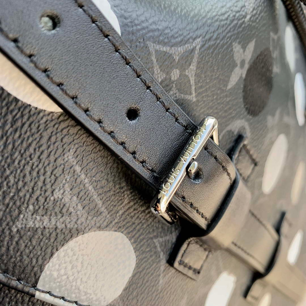 LV M46403 Louis Vuitton LV x YK  Christopher MM Backpack Monogram eclipse Black and Silver