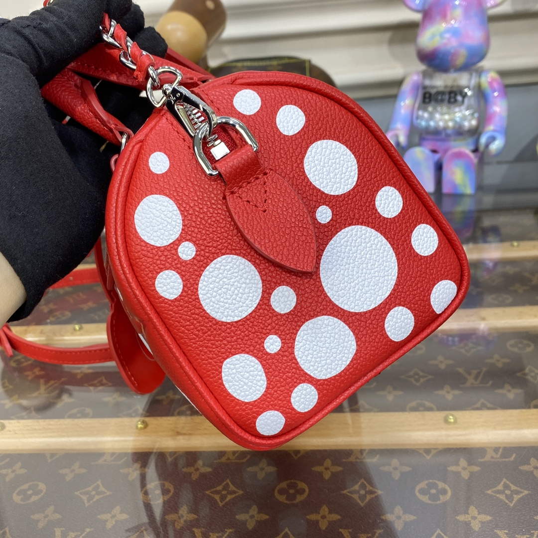 LV M46411 Louis Vuitton LV x YK Speedy Bandouliere 20 Bag Red - Default Title - View 5