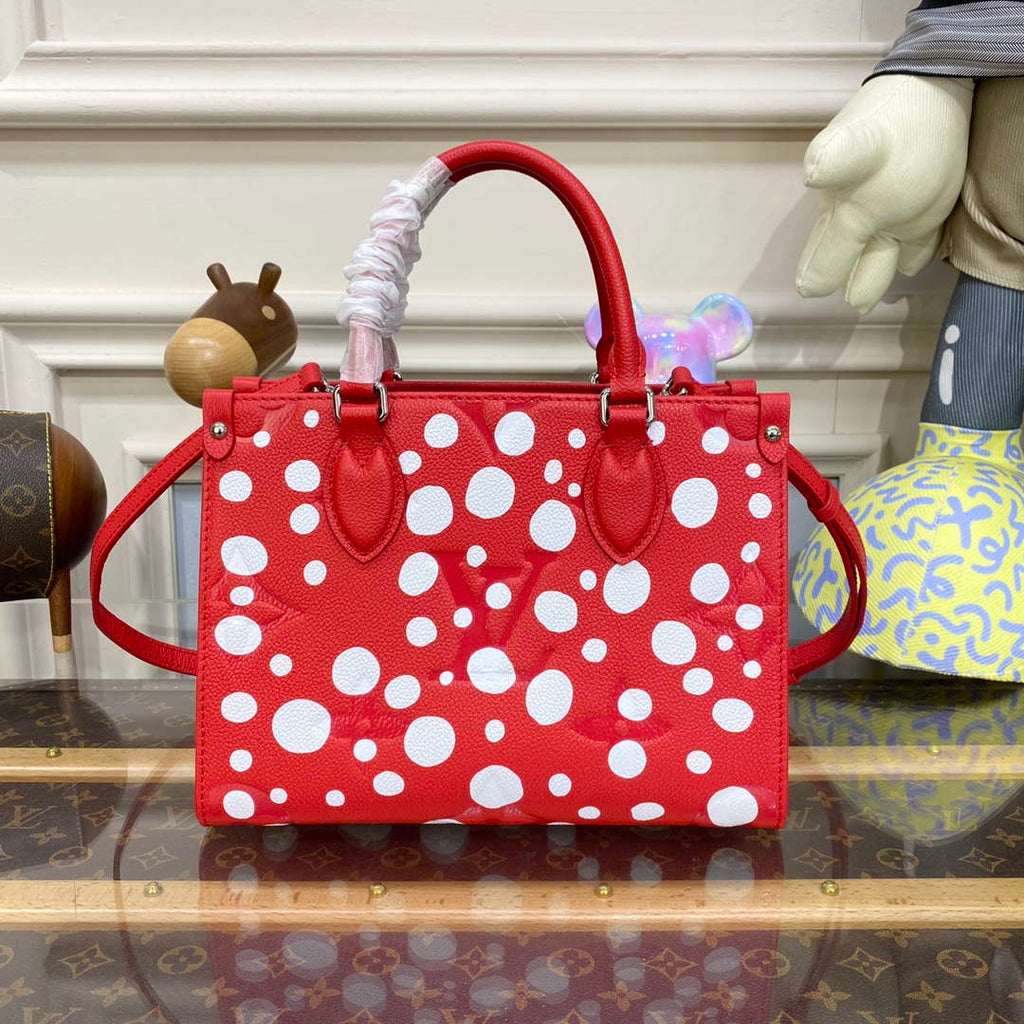 LV M46412 Louis Vuitton LV x YK OnTheGo PM Bag Red