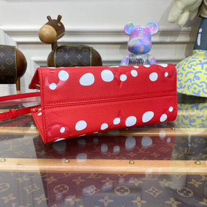 LV M46412 Louis Vuitton LV x YK OnTheGo PM Bag Red - Default Title - View 4