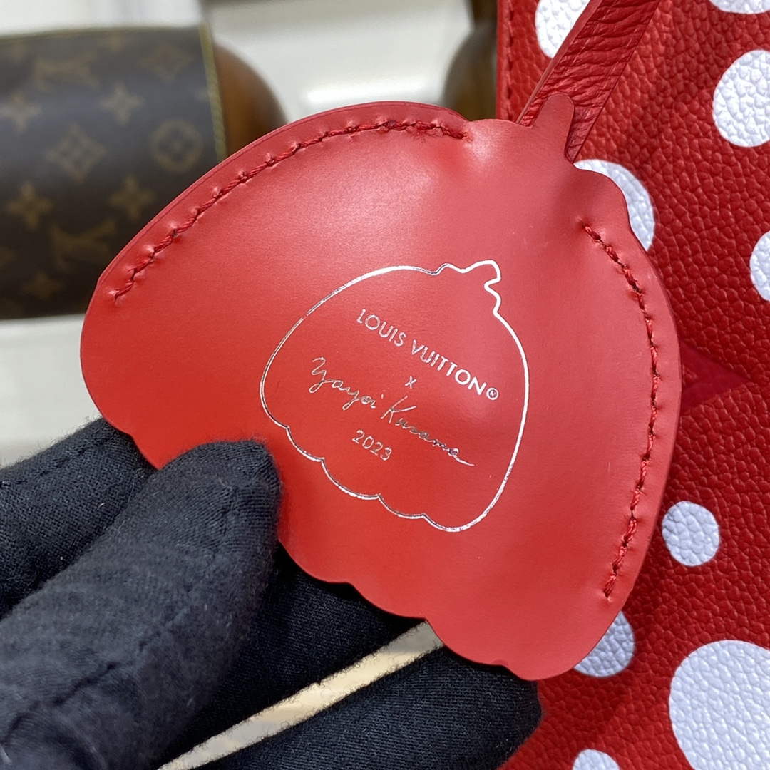 LV M46412 Louis Vuitton LV x YK OnTheGo PM Bag Red - Default Title - View 5