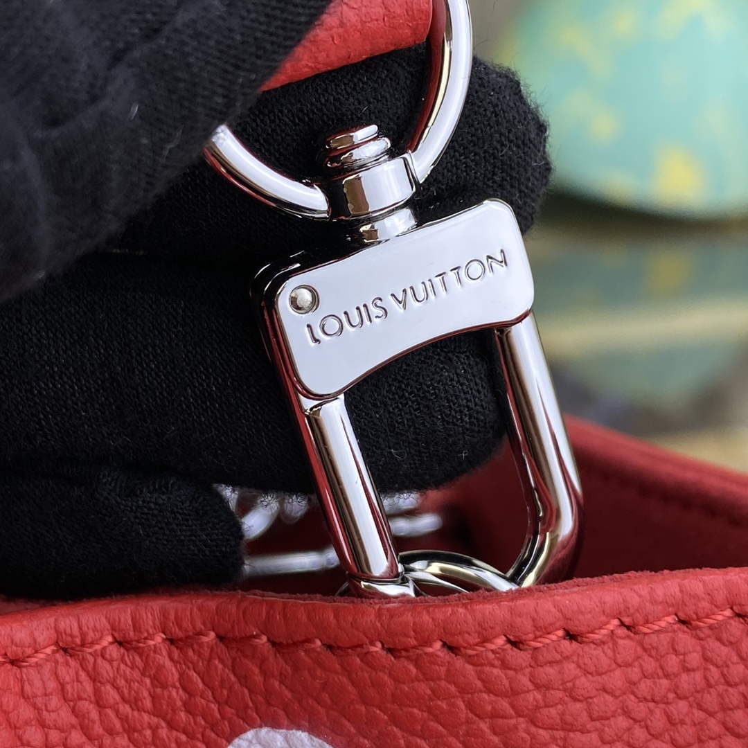 LV M46412 Louis Vuitton LV x YK OnTheGo PM Bag Red - Default Title - View 7