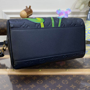 LV M46415 Louis Vuitton LV x YK Speedy Bandouliere 25 Bag Black - Default Title - View 4
