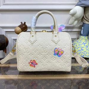 LV M46415 Louis Vuitton LV x YK Speedy Bandouliere 25 Bag White - Default Title - View 2